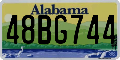 AL license plate 48BG744