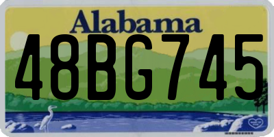 AL license plate 48BG745