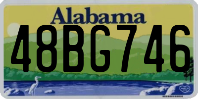 AL license plate 48BG746