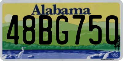 AL license plate 48BG750