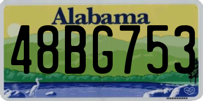 AL license plate 48BG753