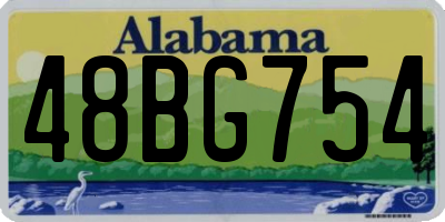 AL license plate 48BG754
