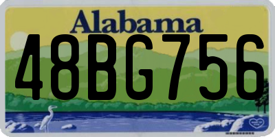 AL license plate 48BG756