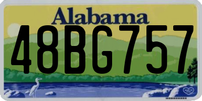 AL license plate 48BG757