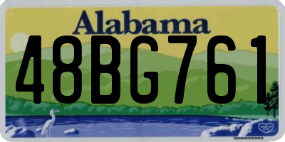 AL license plate 48BG761