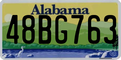 AL license plate 48BG763