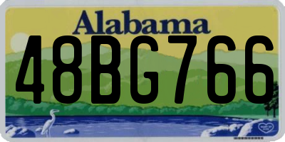 AL license plate 48BG766