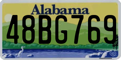 AL license plate 48BG769