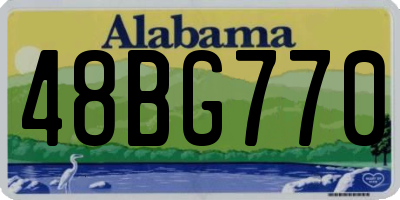 AL license plate 48BG770