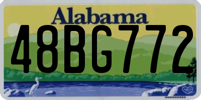 AL license plate 48BG772