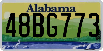 AL license plate 48BG773