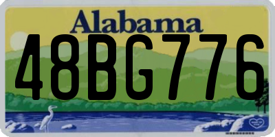 AL license plate 48BG776