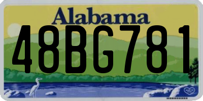 AL license plate 48BG781