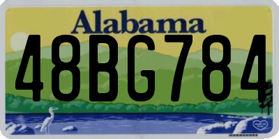 AL license plate 48BG784