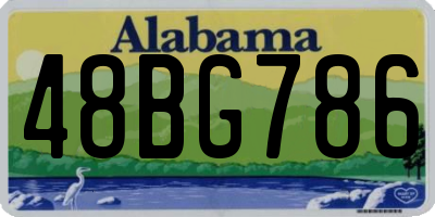 AL license plate 48BG786