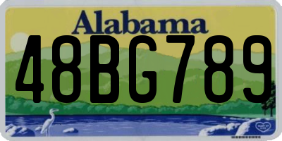 AL license plate 48BG789