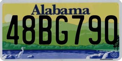 AL license plate 48BG790