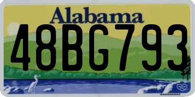 AL license plate 48BG793