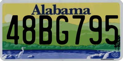 AL license plate 48BG795