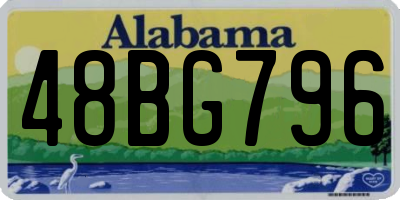 AL license plate 48BG796