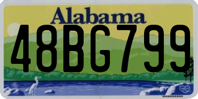 AL license plate 48BG799