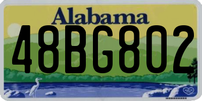 AL license plate 48BG802
