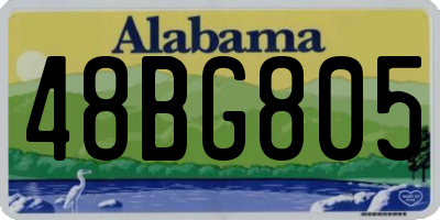 AL license plate 48BG805