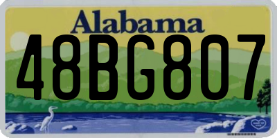 AL license plate 48BG807