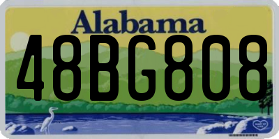 AL license plate 48BG808