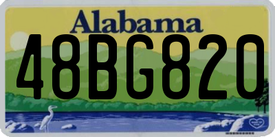 AL license plate 48BG820