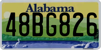AL license plate 48BG826
