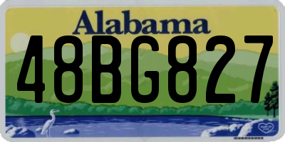 AL license plate 48BG827