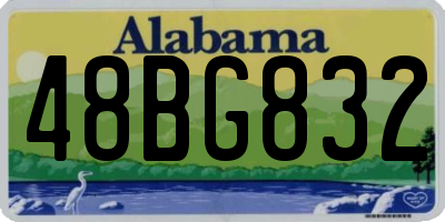 AL license plate 48BG832