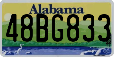 AL license plate 48BG833