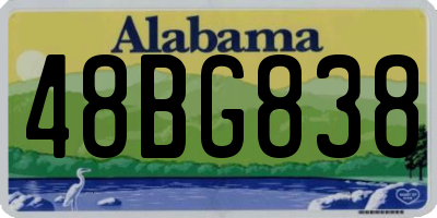 AL license plate 48BG838