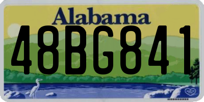AL license plate 48BG841