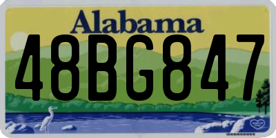 AL license plate 48BG847