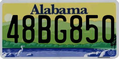 AL license plate 48BG850