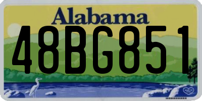 AL license plate 48BG851