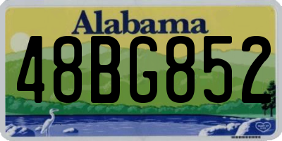 AL license plate 48BG852