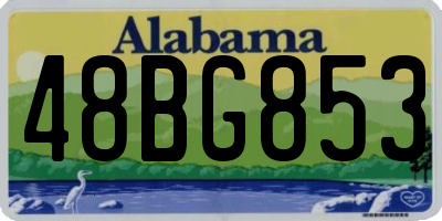AL license plate 48BG853