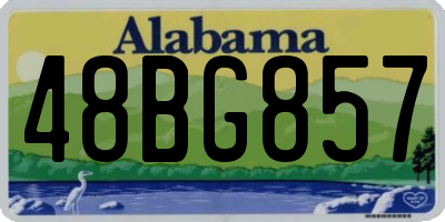 AL license plate 48BG857