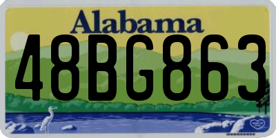 AL license plate 48BG863