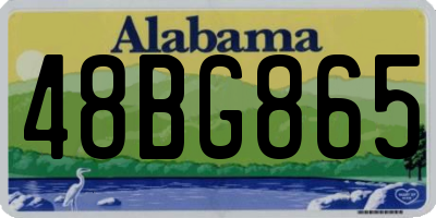 AL license plate 48BG865