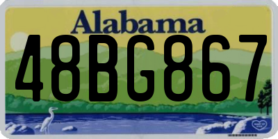 AL license plate 48BG867