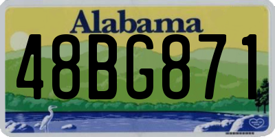 AL license plate 48BG871
