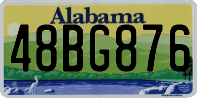 AL license plate 48BG876