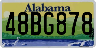 AL license plate 48BG878
