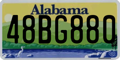 AL license plate 48BG880