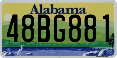AL license plate 48BG881